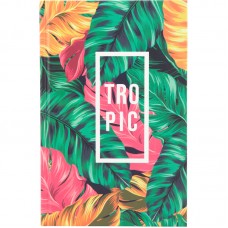 Книга записна Neon Tropics A6 80 аркушів клітинка тверда обкладинка