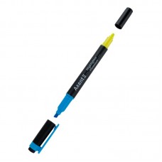 Маркер Highlighter Dual 2534-A, 2-4 мм клиноп. блакит+жовт Маркер Highlighter Dual 2534-A, 2-4 мм клиноп. блакит+жовт