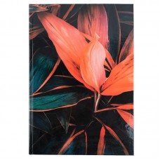 Книга записна А4, 192арк., кліт., Flora, поморанчева