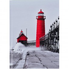 Книга записна тверда обкл. А5, 96 арк., кліт.,R&B Lighthouse