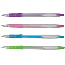 Ручка кулькова автоматична 0,7мм синя, BUROMAX CRYSTAL PASTEL BM.8210
