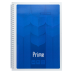 Зошит для нотаток PRIME, А4, 96 арк., клітинка, картонна обкладинка, синій