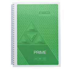 Зошит для нотаток PRIME, А4, 96 арк., клітинка, картонна обкладинка, салатовий
