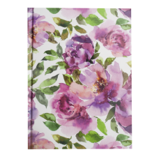Записна книжка FLORISTICA, А5, 96 арк., клітинка, тверда картонна обкладинка, рожева