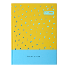 Записна книжка INTENSO, А5, 96 арк., клітинка, тверда картонна обкладинка, жовта