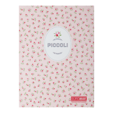 Записна книжка PICCOLI, А5, 80 арк., клітинка, інтегральна обкладинка, світло-рожева