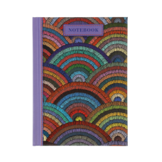 Записна книжка WEAVE, А6, 64 арк., клітинка, тверда обкладинка, мат. ламінація+лак, бузкова