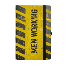 Книжка записна MACHO, на гумці, 136х207мм, 96 арк., кліт., офсет крем., тв.лам.обкл., жовта