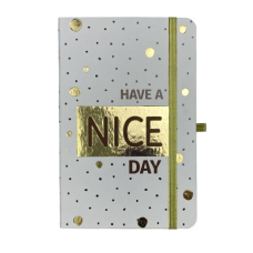 Книжка записна POSITIVO, на гумці, 136х207мм, 96 арк., кліт., офсет крем., тв.лам.обкл., біла