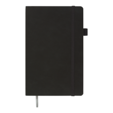 Книга записна PRIMO 125*195, 96 арк., клітинка, обкл. штучна шкіра, сірий