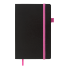 Книга записна CONCEPT 125*195, 96 арк., клітинка, обкл. штучна шкіра, рожевий