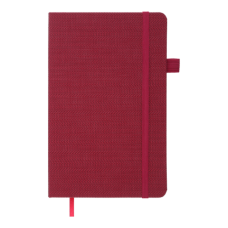 Книга записна TWEED 125*195, 96 арк., клітинка, обкл. штучна шкіра, бордовий