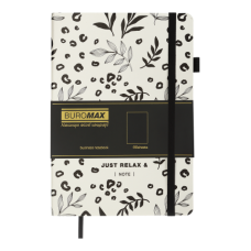 Блокнот діловий RELAX, А5, 96 арк, нелінов., білий, шт.шкіра