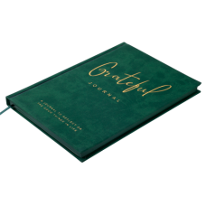 Блокнот діловий GRATEFUL, А5, 96 арк., нелінов., т.-зелений, шт.шкіра