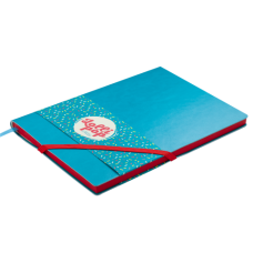 Блокнот діловий LOLLIPOP, L2U, А5, 96 арк., клітинка, бірюзовий, шт.шкіра