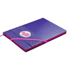 Блокнот діловий LOLLIPOP, L2U, А5, 96 арк., клітинка, фіолетовий, шт.шкіра