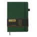 Блокнот діловий BRIEF А5, 96л, клітинка, обкладинка штучна шкіра, зелений