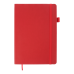 Блокнот діловий BRIEF, L2U, А5, 96 арк., клітинка, червоний, шт.шкіра