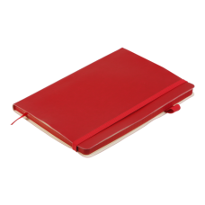 Блокнот діловий BRIEF, L2U, А5, 96 арк., клітинка, червоний, шт.шкіра