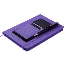 Блокнот діловий COMFORT, А5, 96 арк., клітинка, фіолетовий, шт.шкіра