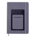 Блокнот діловий COMFORT, А5, 96 арк., клітинка, сірий, шт.шкіра