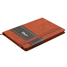 Блокнот діловий SMARTI, L2U, А5, 96 арк., клітинка, коричневий, шт.шкіра