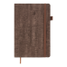 Блокнот діловий WOOD А5, 96л, клітинка, обкладинка штучна шкіра, бежевий