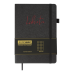 Блокнот діловий LIBRETA, А5, 96 арк., клітинка, чорний, шт.шкіра