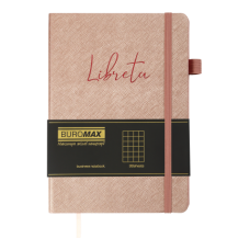 Блокнот діловий LIBRETA А5, 96л, клітинка, обкладинка штучна шкіра, бежевий