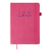 Блокнот діловий LIBRETA А5, 96л, клітинка, обкладинка штучна шкіра, малиновий