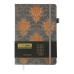 Блокнот діловий ROYAL А5, 96л, клітинка, обкладинка штучна шкіра, сірий