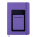 Блокнот діловий COMFORT, А5, 96 арк., клітинка, фіолетовий, шт.шкіра
