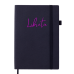 Блокнот діловий LIBRETA, А5, 96 арк., лінія, чорний, шт.шкіра