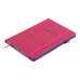 Блокнот діловий LIBRETA А5, 96л, крапка, обкладинка штучна шкіра, малиновий