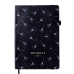 Блокнот діловий RELAX, А5, 96 арк., крапка, чорний, шт.шкіра
