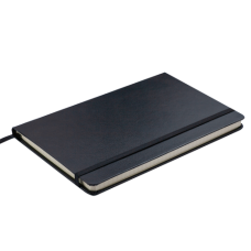 Блокнот діловий STRONG, L2U, 125x195 мм, 80 арк., клітинка, чорний, шт.шкіра