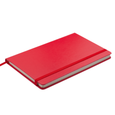 Блокнот діловий STRONG, L2U, 125x195 мм, 80 арк., клітинка, червоний, шт.шкіра