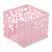 Бокс для паперу, ROSE, PASTEL, металевий, рожевий