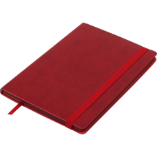 Блокнот діловий BRIEF, L2U, А5, 96 арк., лінія, червоний, шт.шкіра