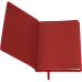 Блокнот діловий BRIEF, L2U, А5, 96 арк., лінія, червоний, шт.шкіра