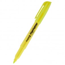 Маркер Highlighter D2503, 2-4 мм клиноп. жовтий Маркер Highlighter D2503, 2-4 мм клиноп. жовтий