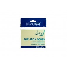 Стікери Economix, 75х100, салатові, 100 арк.