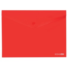 Папка-конверт А5 прозора на кнопці Economix, 180 мкм, фактура 