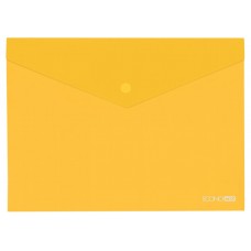Папка-конверт  В5  прозора на кнопці, жовта(Е31302-05)