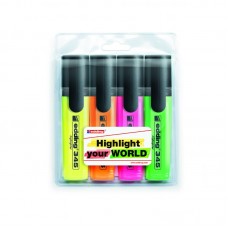 Маркер Highlighter e-345 набір 4 шт. (блістер PVC) Маркер Highlighter e-345 набір 4 шт. (блістер PVC)