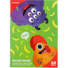 Папір кольор. двостор. (10арк/10кол), А5 Kite Jolliers