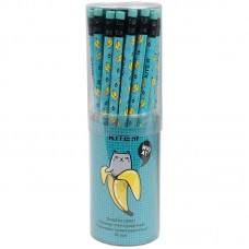 Олівець графітний з гумкою Bananas, 36шт., туба 