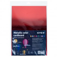 Картон кольоровий металізований (8арк/8 кол), А4 Kite