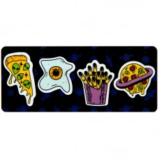 Закладки пластикові 4x20 шт, 35х50 мм, Space food