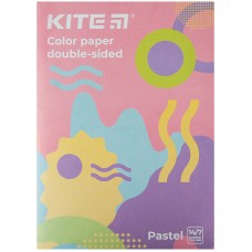 Папір кольор. двостор. (14арк/7кол),пастель, А4 Kite Fantasy
